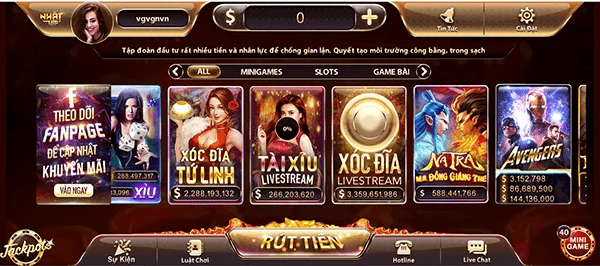 Sảnh live Casino với nhiều sản phẩm tuyệt vời